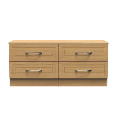 Ready Assembled U Unisex Light Oak Stafford 4 Drawer Bed Box (Ready Assembled) In Size 2 - Image 4