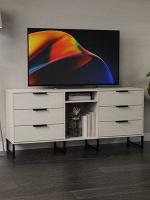 Beijing 6 Drawer Wide Sideboard In Kashmir Ash (Ready Assembled) from B&Q