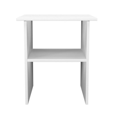 Dover Lamp Table In White Matt (Ready Assembled) from B&Q