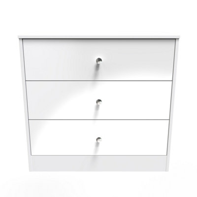 Taunton 3 Drawer Chest In White (Ready Assembled) from B&Q