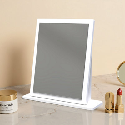  - Sussex White Rectangular Freestanding Framed Mirror(H)50Cm (W)47.8Cm