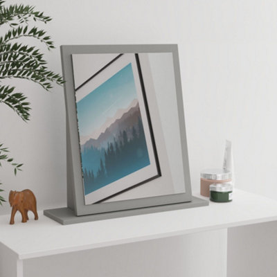 Savona Dusk Grey Rectangular Freestanding Framed Mirror(H)48.3Cm (W)47.8Cm from B&Q