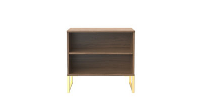 Tamworth Double Open Bedside Cabinet In Carini Walnut (Ready Assembled) from B&Q