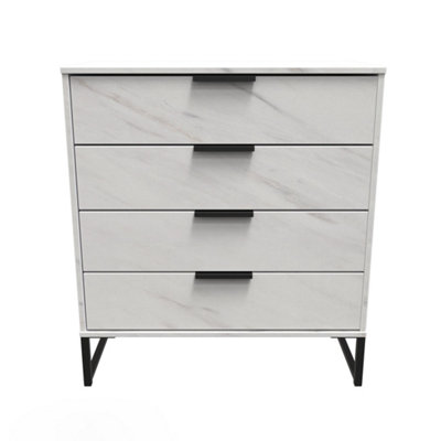 Beijing 4 Drawer Chest Of Drawers In Marble (Ready Assembled) from B&Q