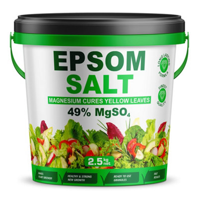 Epsom Salts Fertiliser 2.5Kg / 2500G Premium Nutritious Garden Plant Growth Granules Epsom Salt from B&Q