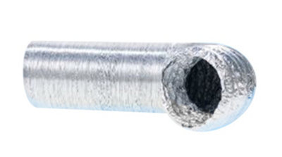B&Q Aluminium Flexible Ducting - Metre - 152Mm (6") Diameter Size 10