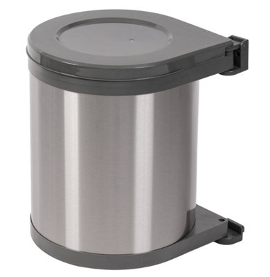 B&Q - Austen & Co. 15L Built-In Hinged Cupboard Kitchen Bin1 Compartment