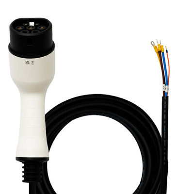 B&Q -  Ev Mode 3 Tethered Car Charging Cable Type 25M