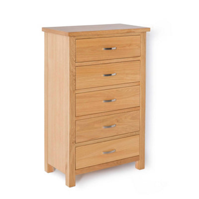 London Oak 5 Drawer Chest Fully AssembledBy Roseland Furniture from B&Q