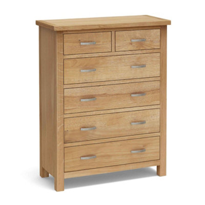 London Oak 2 Over 4 Chest Of Drawers Fully AssembledBy Roseland Furniture from B&Q