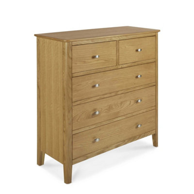 B&Q - Alba Oak 2 Over 3 Chest Of DrawersFully Assembled By 