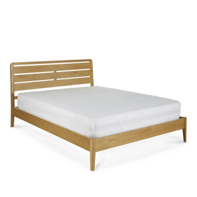 B&Q - Alba Oak 4Ft6 Double Bed FrameBy 