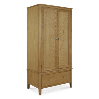 B&Q - Alba Oak Double Wardrobe With DrawerBy 