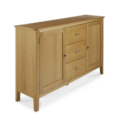Alba Oak Large Sideboard Fully Assembled By Roseland Furniture from B&Q