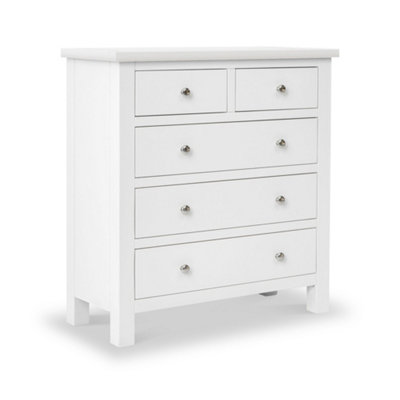 Cornish White 2 Over 3 Chest Of Drawers Fully AssembledBy Roseland Furniture from B&Q