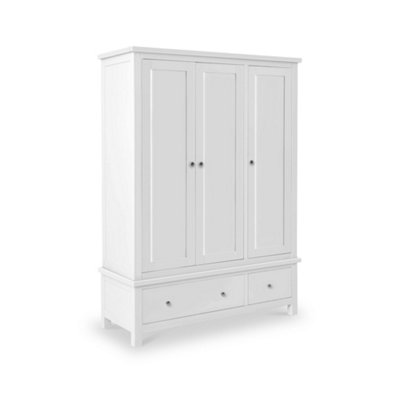 Cornish White Triple Wardrobe With 2 DrawersBy Roseland Furniture from B&Q