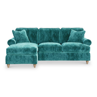 Alfie Emerald Left Hand Chaise Sofa For Living RoomFully Assembled By Roseland Furniture from B&Q