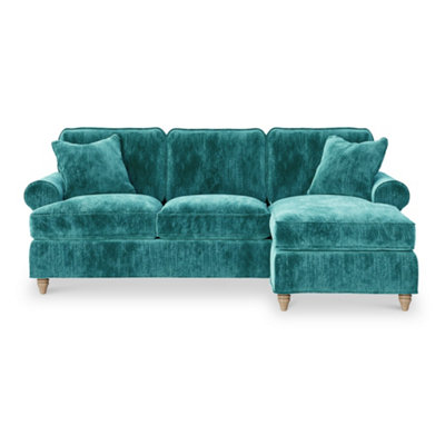 Alfie Emerald Right Hand Chaise Sofa For Living RoomFully Assembled By Roseland Furniture from B&Q