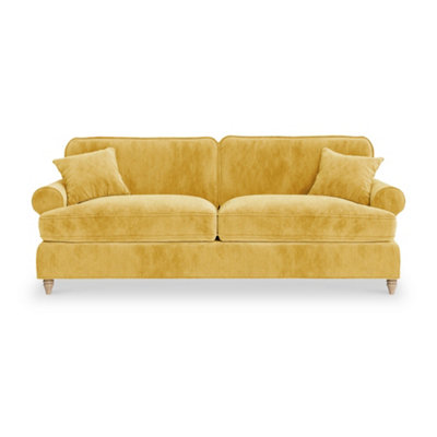 Alfie Gold 4 Seater Sofa For Living RoomFully Assembled By Roseland Furniture from B&Q