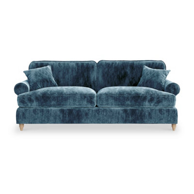 Alfie Navy Blue 4 Seater Sofa For Living RoomFully Assembled By Roseland Furniture from B&Q