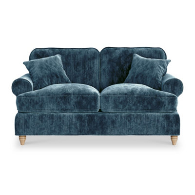 Alfie Navy Blue 2 Seater Sofa For Living RoomFully Assembled By Roseland Furniture from B&Q