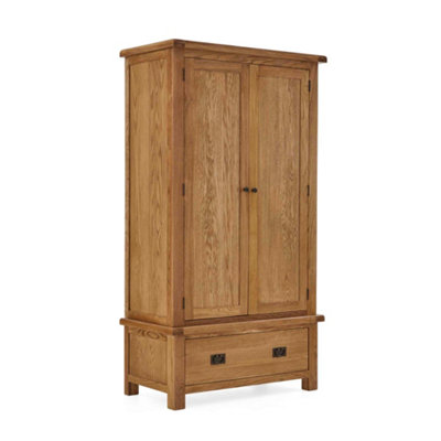 Zelah Oak Double Wardrobe With DrawerBy Roseland Furniture from B&Q