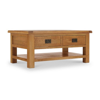 Zelah Oak 110Cm King Coffee Table With DrawerBy Roseland Furniture from B&Q