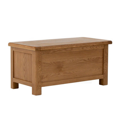 Zelah Oak Ottoman Blanket BoxFully Assembled By Roseland Furniture from B&Q
