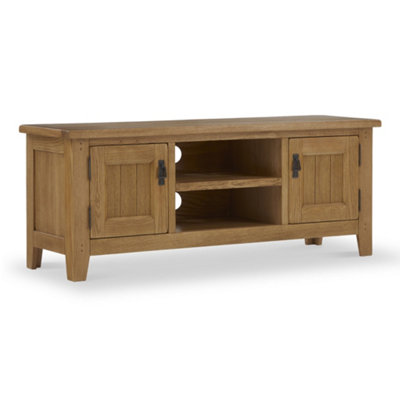 Roseland Furniture Grain Broadway Oak 150Cm Tv Unit - Fully Assembled By Large