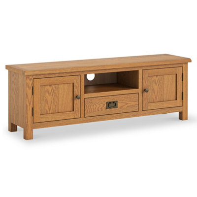 Surrey Oak 140Cm Tv UnitFully Assembled By Roseland Furniture from B&Q