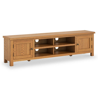 B&Q - Surrey Oak 180Cm Extra Wide Tv UnitFully Assembled By 