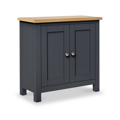 Farro Charcoal Small 2 Door CabinetFully Assembled By Roseland Furniture from B&Q