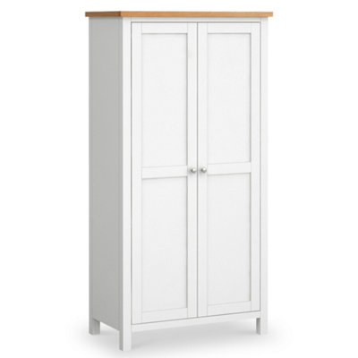 Farro White Kitchen Larder Cabinet With Wine RackBy Roseland Furniture from B&Q