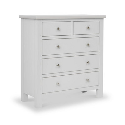 Cornish Dove Grey 2 Over 3 Chest Of Drawers Fully AssembledBy Roseland Furniture