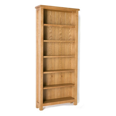 Surrey Oak 6 Tier Large BookcaseBy Roseland Furniture from B&Q