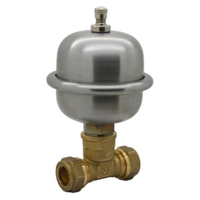 Altecnic Reflex Stop Noisy Thumping Pipes For Baths Taps Basins ToiletsShock Preventer With 2 X 15mm Compression Tee Easy Fit from B&Q