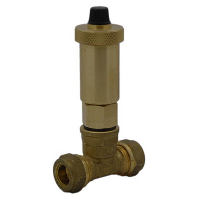  - IntatecIair Vent Automatic Air Vent Valve & 15mm Tee Aav007