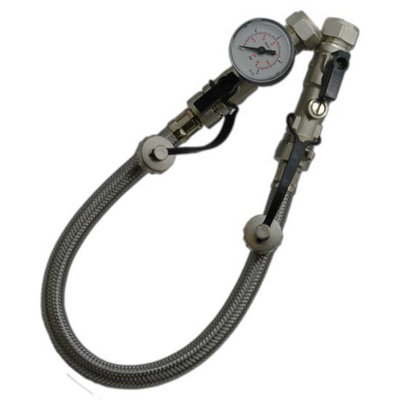 Altecnic15mm Remote Filling Loop Hose & Gauge Alt-St0035 from B&Q