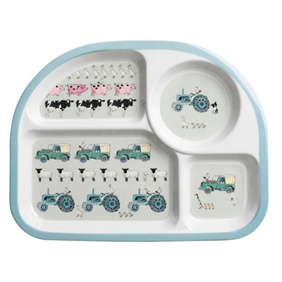 Childs Plate: Sophie Allport On The Farm Childrens Divider PlateMelamine from B&Q