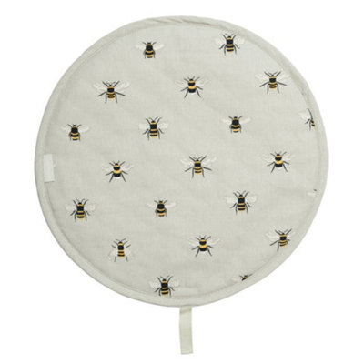 B&Q - Hob Cover:  Bees Circular Hob CoverCotton
