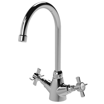 Astini Victoria Chrome Kitchen Sink Mono Mixer Tap from B&Q
