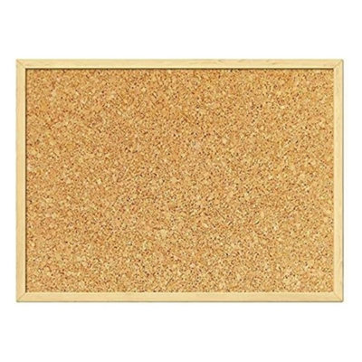 Kav- Notice Board White Cork Board Bulletin Board Message Memo Pin Board For Home Office School (Cork Board300X400mm) from B&Q