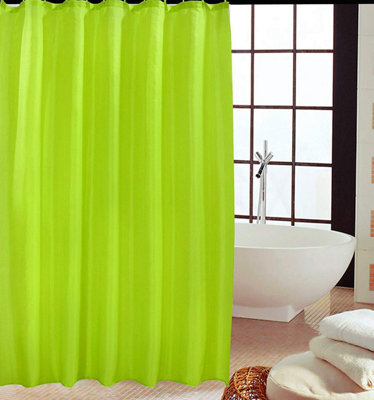 Kav Polyester Fabric Shower Mould And Mildew Resistant Curtain 180 X 180 Cm Tiles Patterned from B&Q