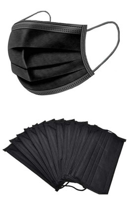 Kav 50 Pack 3 Ply Disposable Face Masks, Face Covering, High Filterability, Suitable For Sensitive Skin Breathable Face Mask