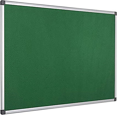 Kav 900 X 600mm Aluminium Frame Notice Pin BoardFelt Notice Board Bulletin Frame For OfficeSchoolMemoAnd Home (Green) from B&Q
