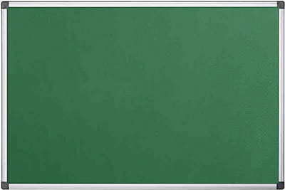 Kav 60Cm X 45Cm Aluminium Frame Felt Notice Pin BoardNotice Board Bulletin Frame For OfficeSchoolMemoAnd Home (Green) from B&Q
