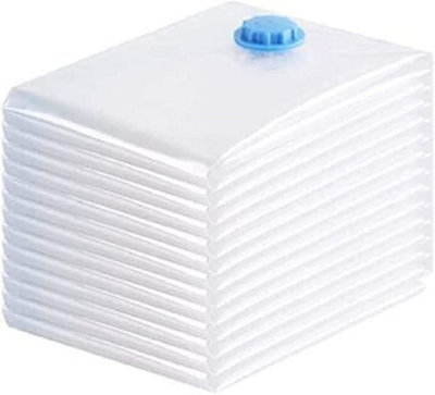 B&Q -  10 Pack Max Space Saving Storage Vacuum Bags For Clothes Bedding OrganiserWaterproof Sealer Bag For HomeTravel (60X80Cm)