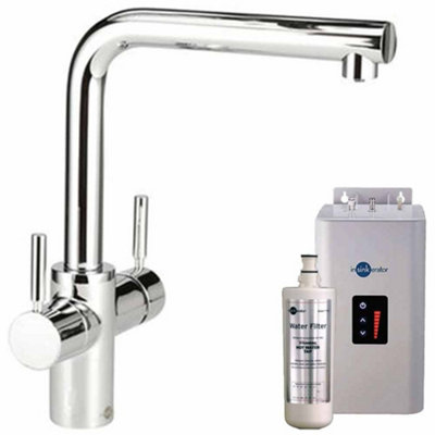 Insinkerator Chrome 3-In-1 Boiling Water Kitchen Tap With 2.5L Neo Tank from B&Q