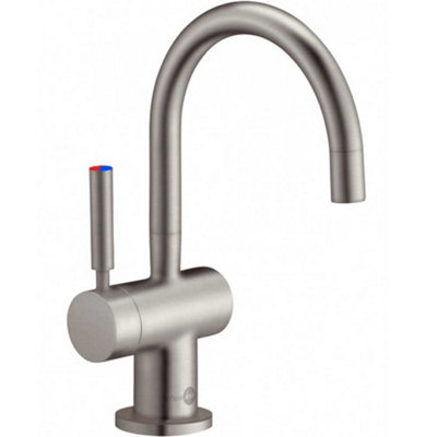 Insinkerator Brushed Steel Boiling Hot & Cold TapNo TankDeck-Mounted Swivel Spout from B&Q