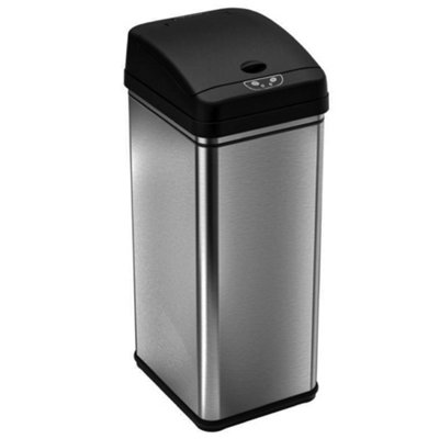 Inmotion 58L Brushed Stainless Steel Automatic Sensor Kitchen Waste Dust Bin from B&Q